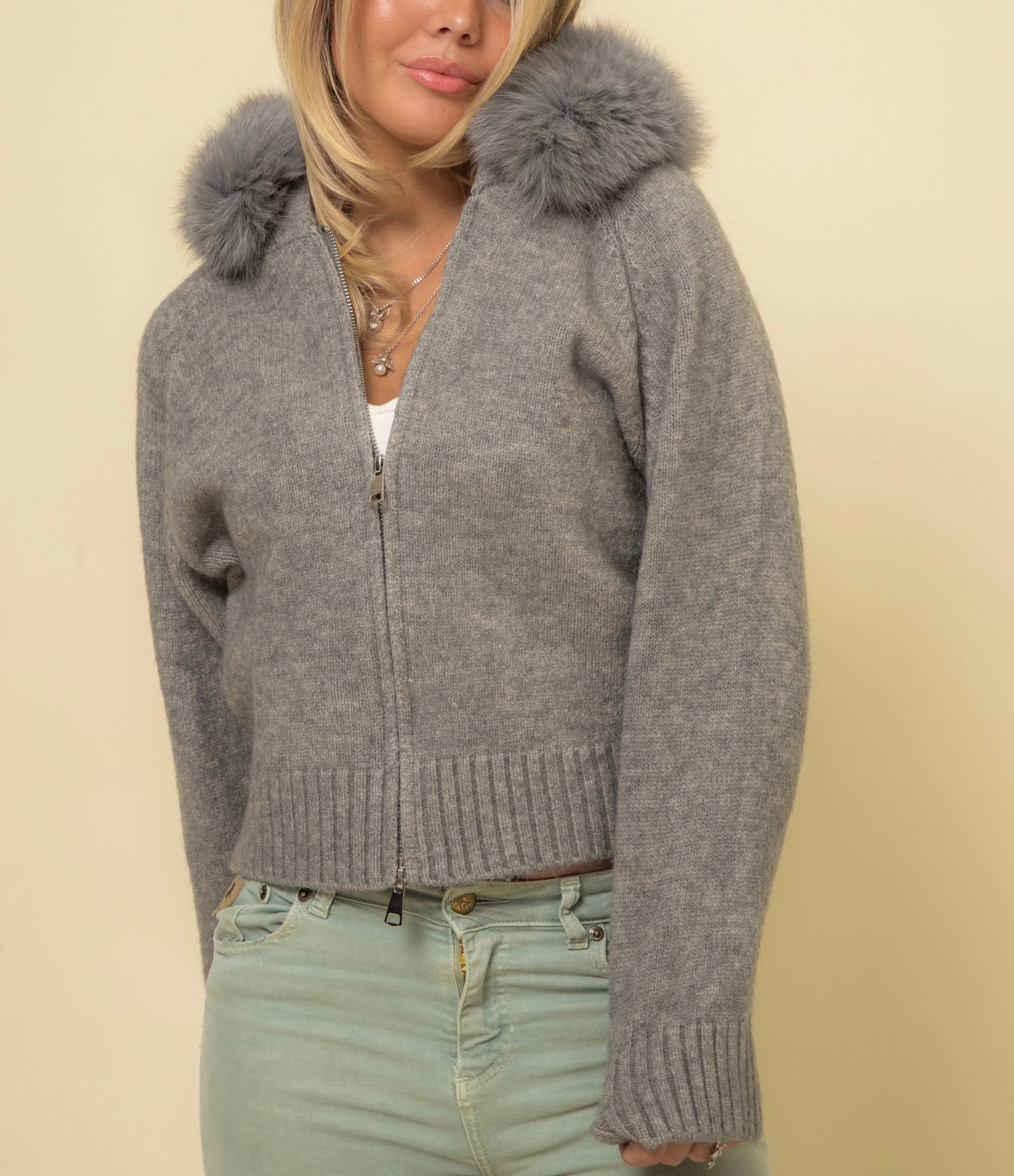 Bianca Knitted Fur Jacket