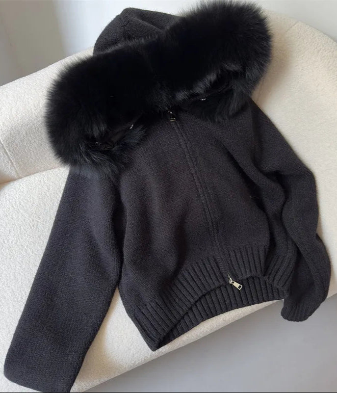 Bianca Knitted Fur Jacket