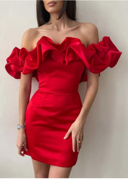 Anastasia Ruffle Mini Dress