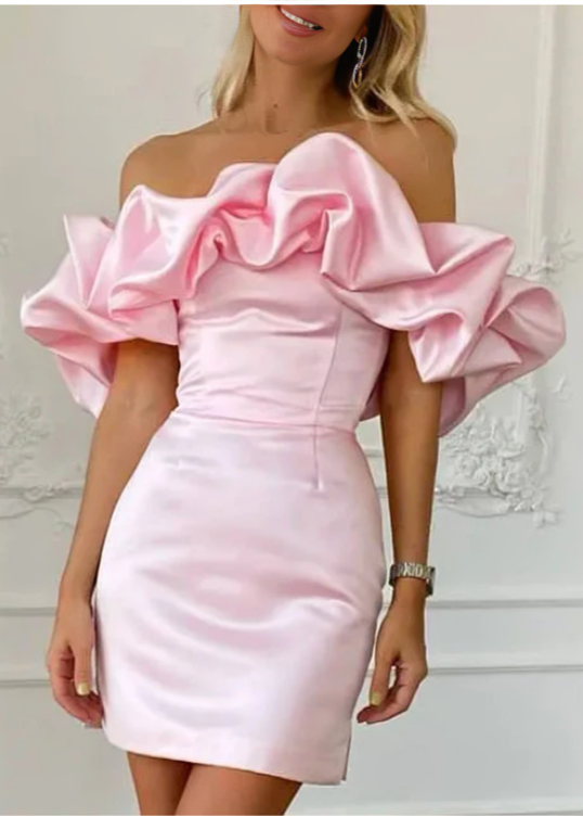 Anastasia Ruffle Mini Dress